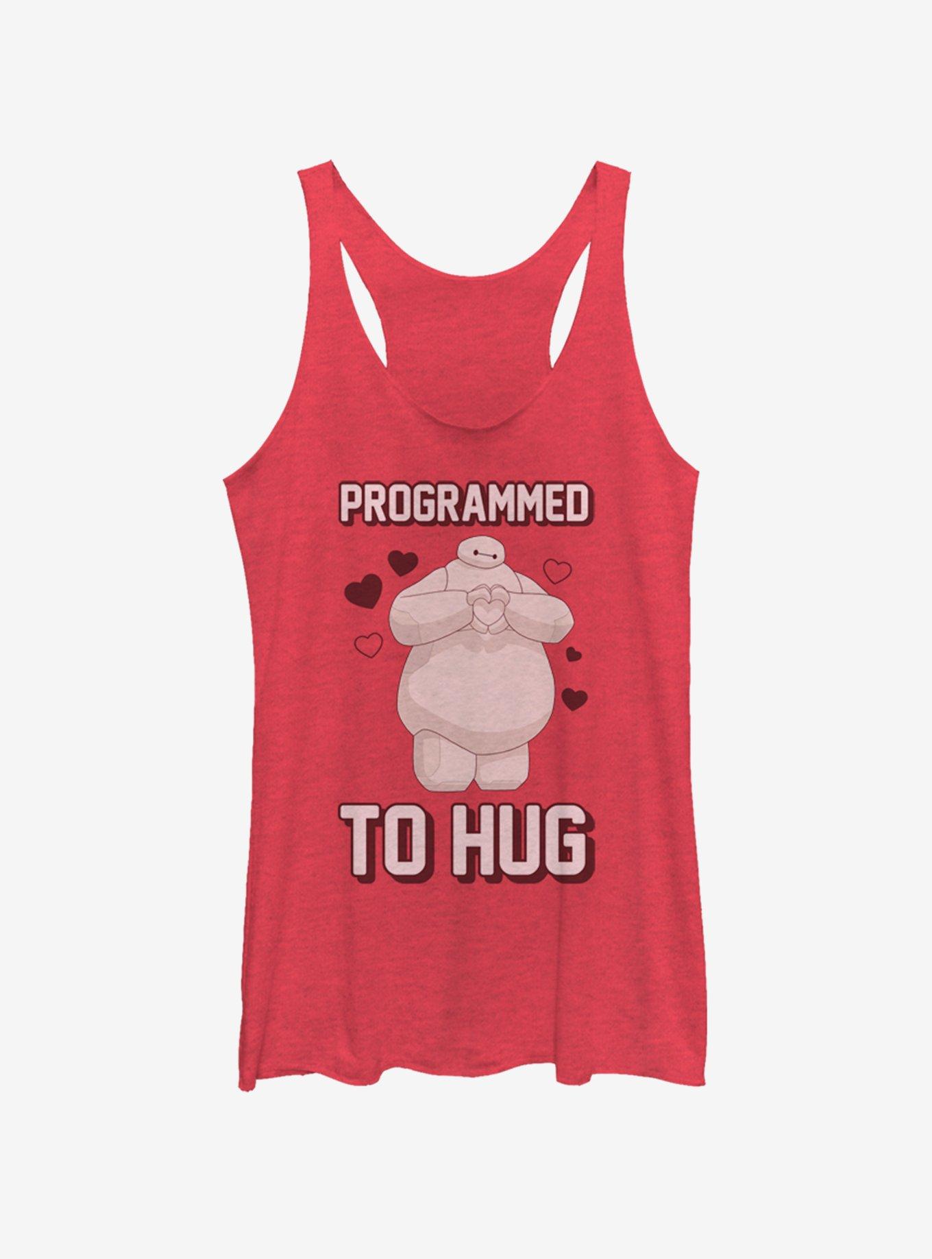 Disney Big Hero 6 Baymax Programmed To Hug Womens Tank Top, , hi-res