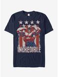 Marvel Hulk Flag T-Shirt, NAVY, hi-res