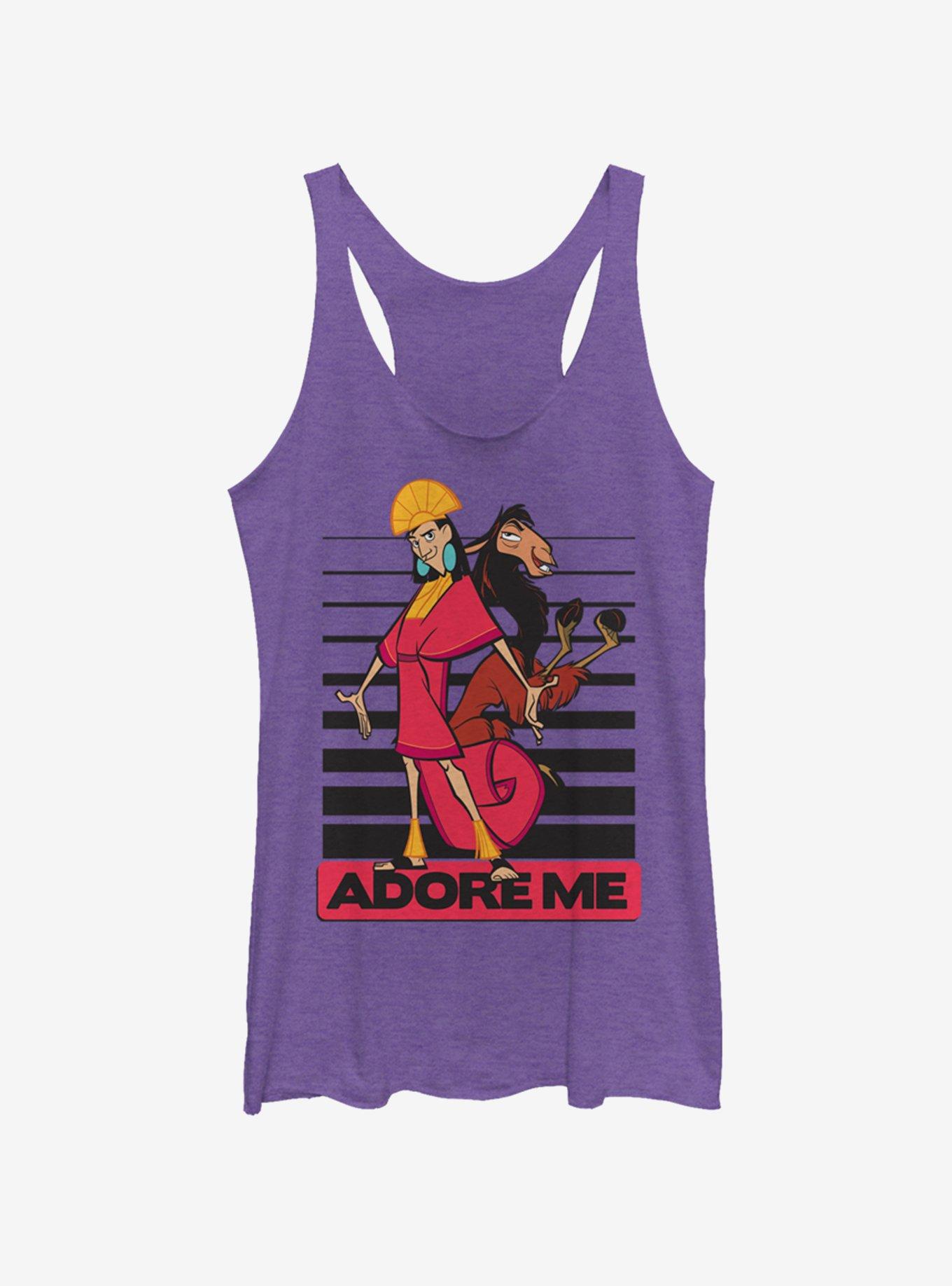 Disney The Emperors New Groove Adore Me Womens Tank Top, PUR HTR, hi-res