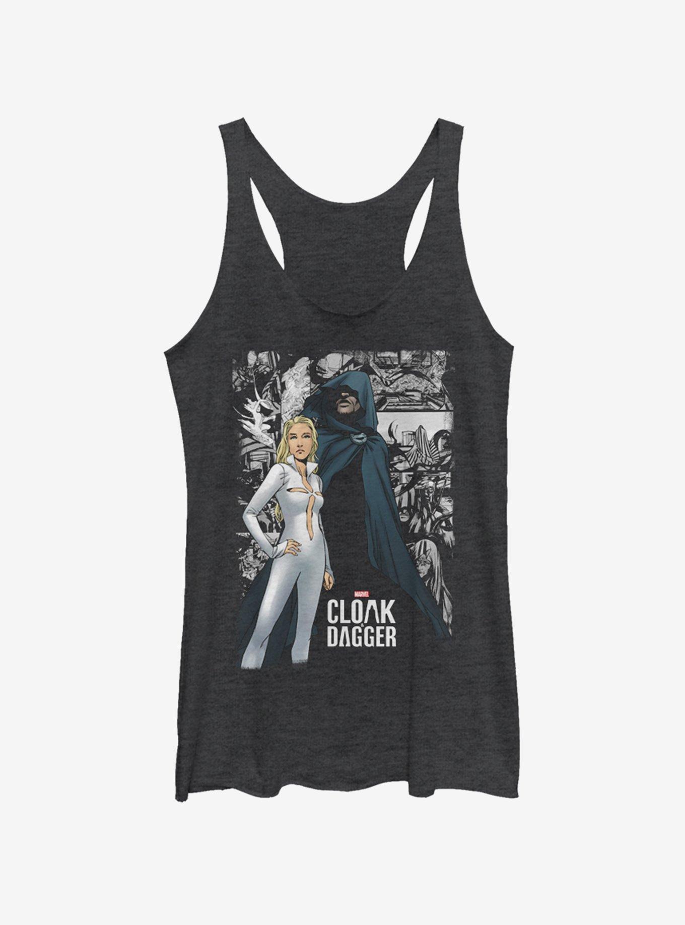 Marvel Cloak And Dagger Comic Panel Womens Tank Top, , hi-res