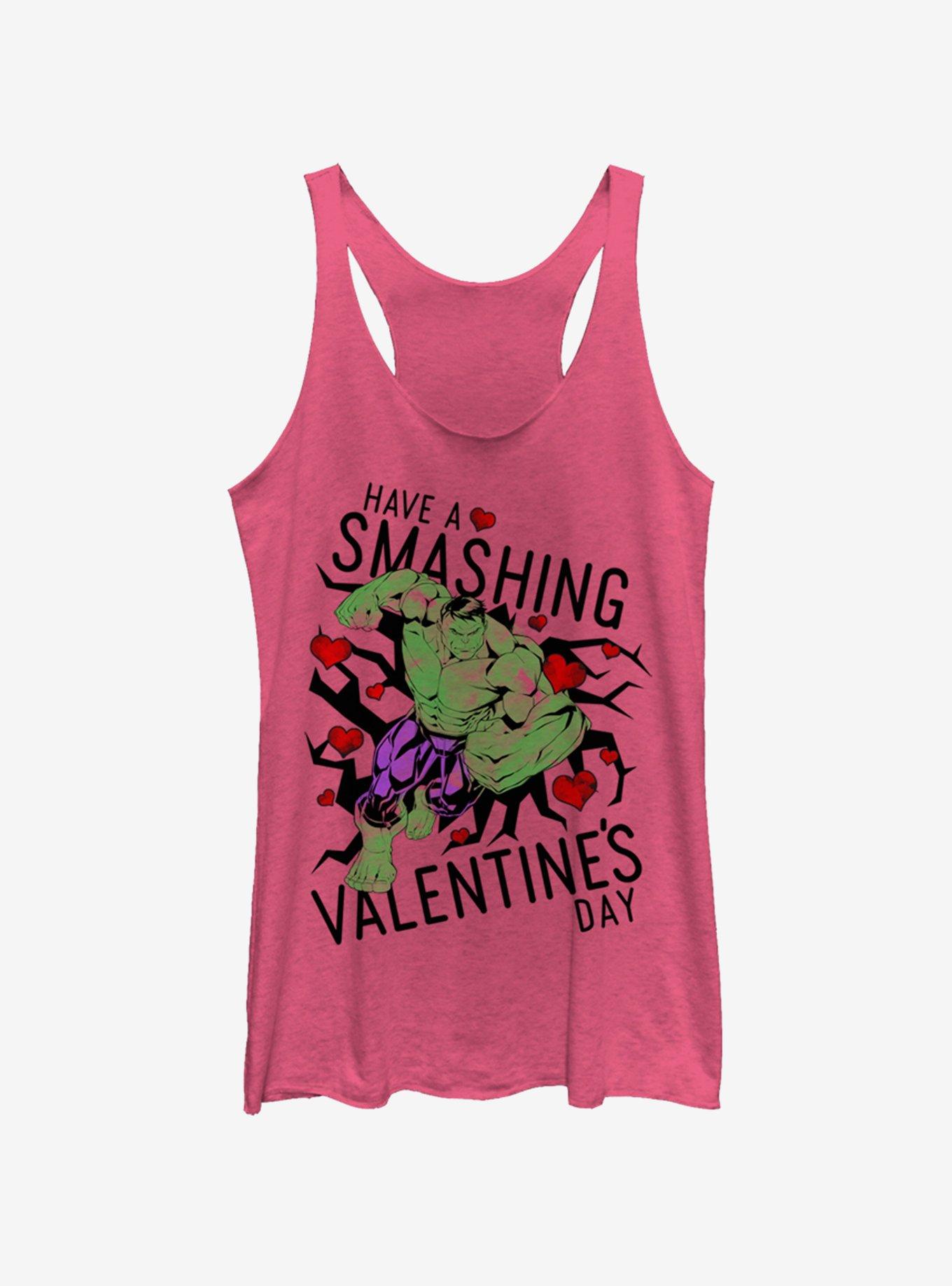 Marvel Hulk Smashing Vday Hulk Womens Tank Top, , hi-res