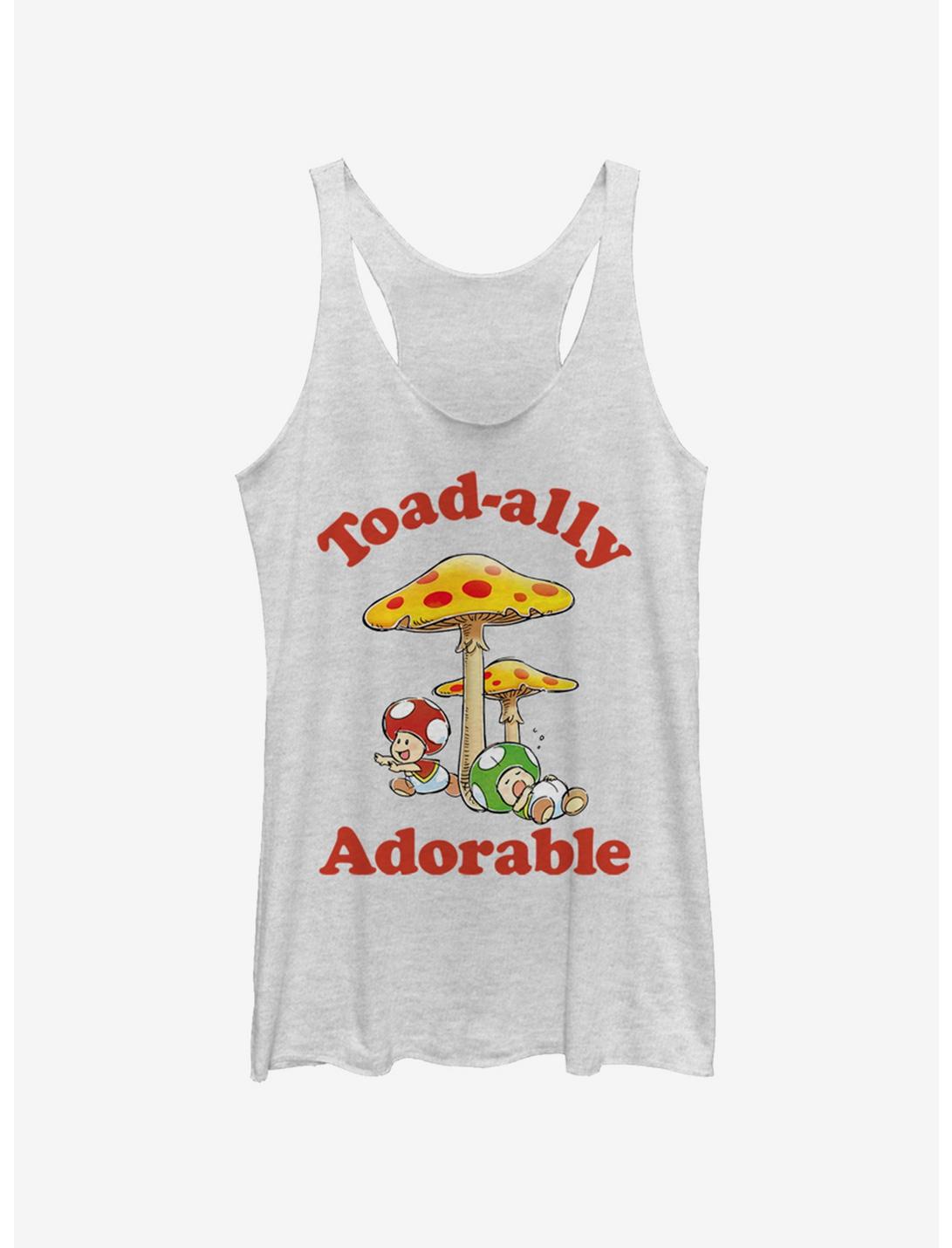 Nintendo Toad-ally Womens Tank Top, WHITE HTR, hi-res