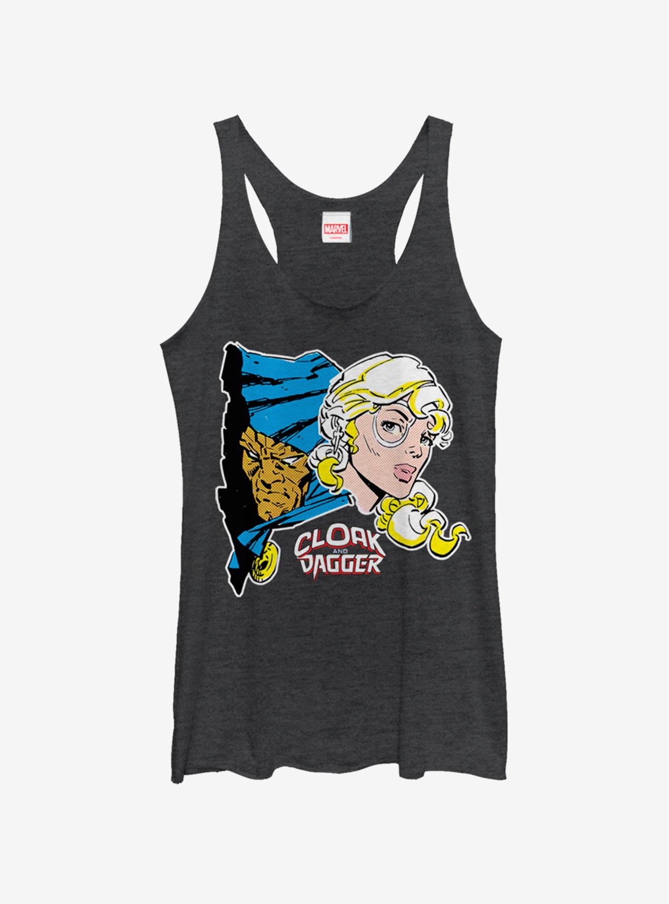 Marvel Crime Partners Womens Tank Top, BLK HTR, hi-res