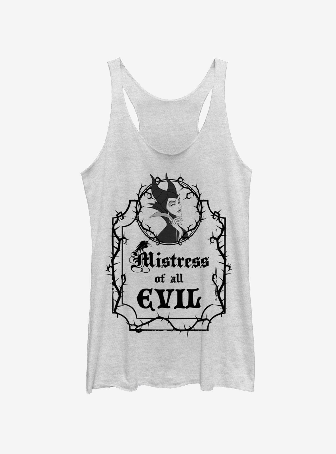 Disney Villains Mistress Of All Evil Womens Tank Top, WHITE HTR, hi-res