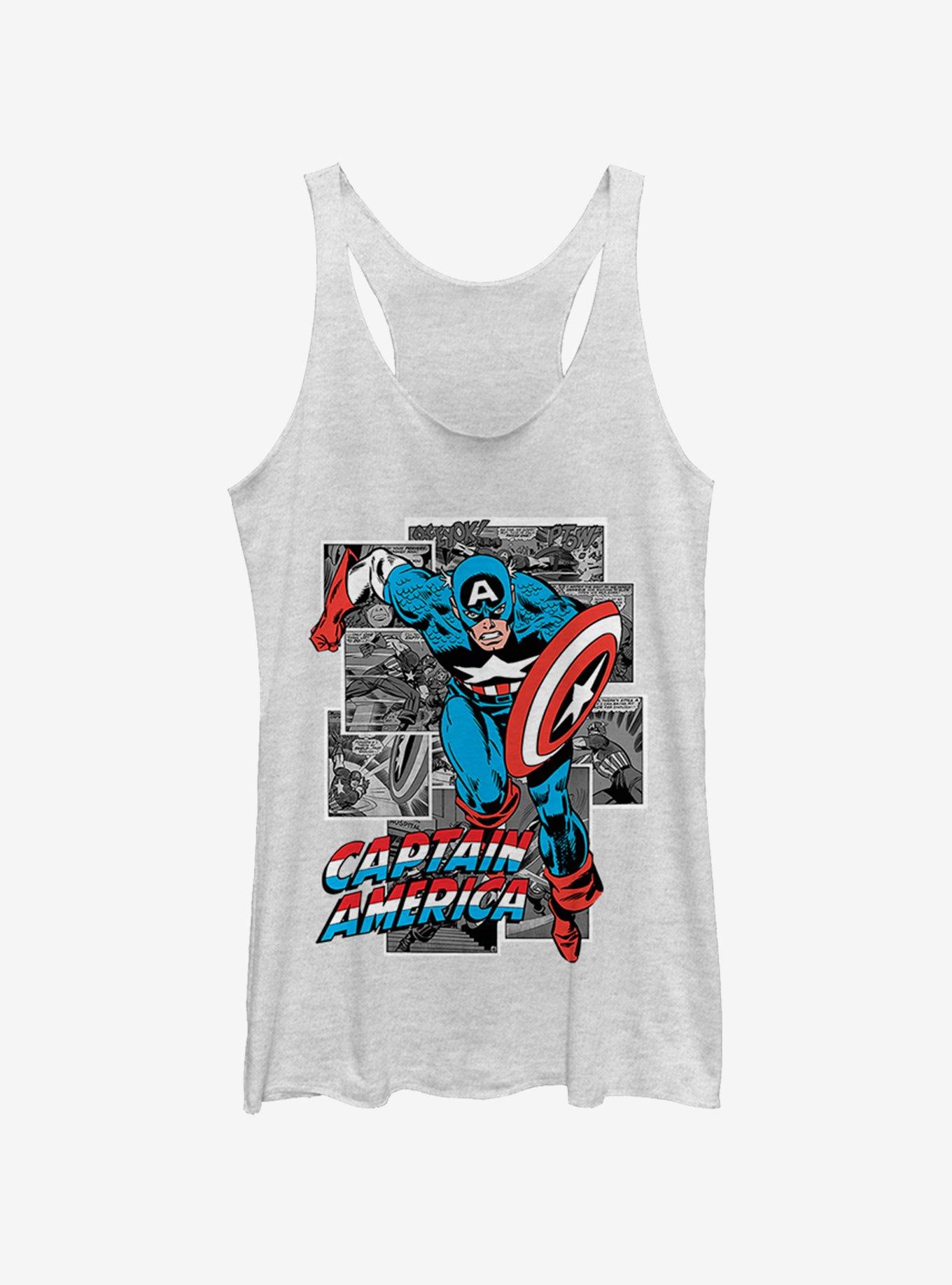 Marvel Comic Cap Womens Tank Top, , hi-res