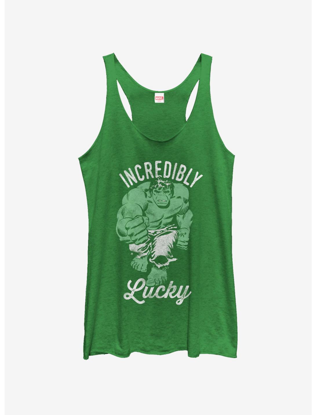 Marvel Incredibly Lucky Womens Tank Top, ENVY, hi-res