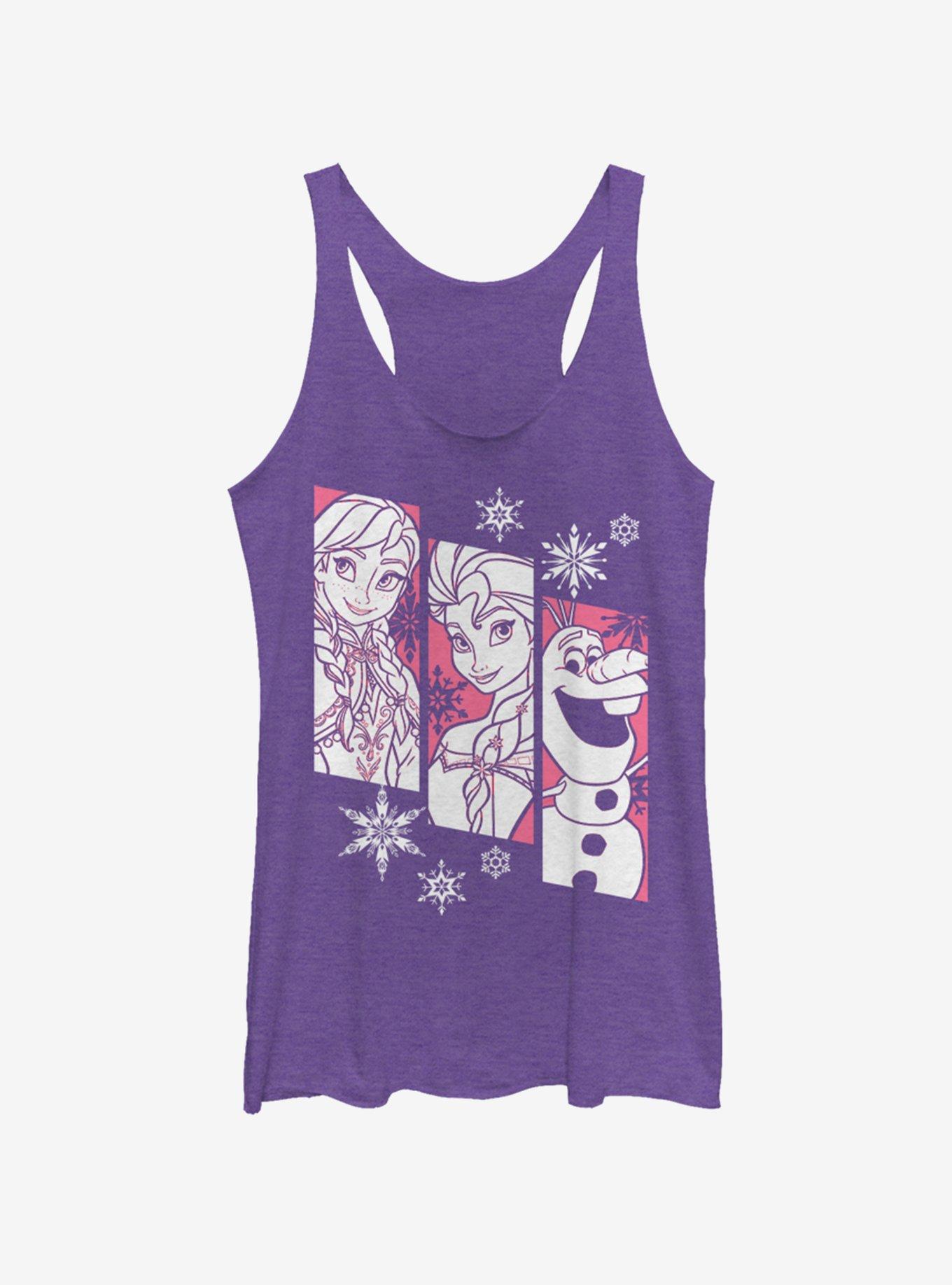 Disney Frozen Snow Trio Womens Tank Top, , hi-res