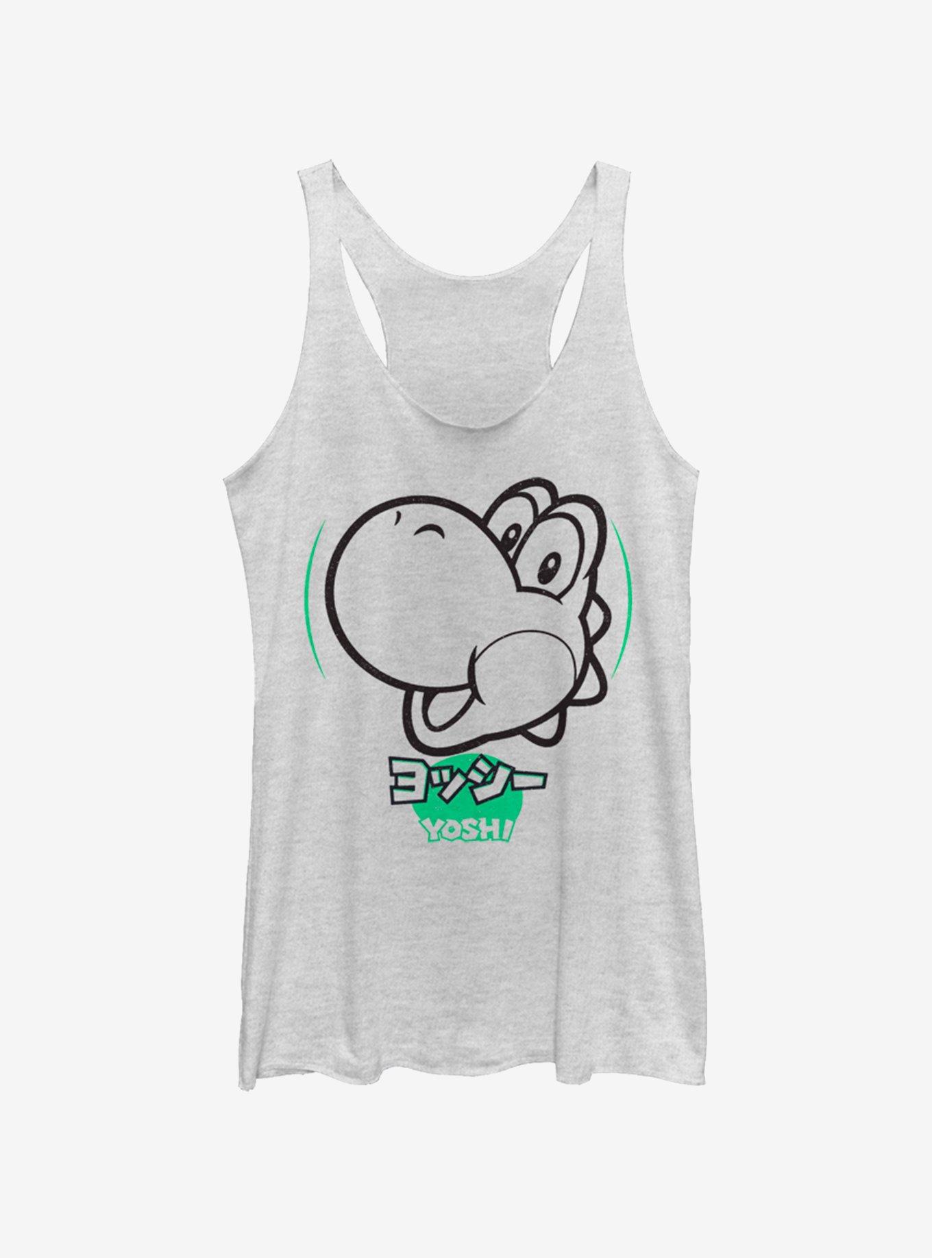 Nintendo Super Mario Yoshi Japanese Text Womens Tank Top, , hi-res