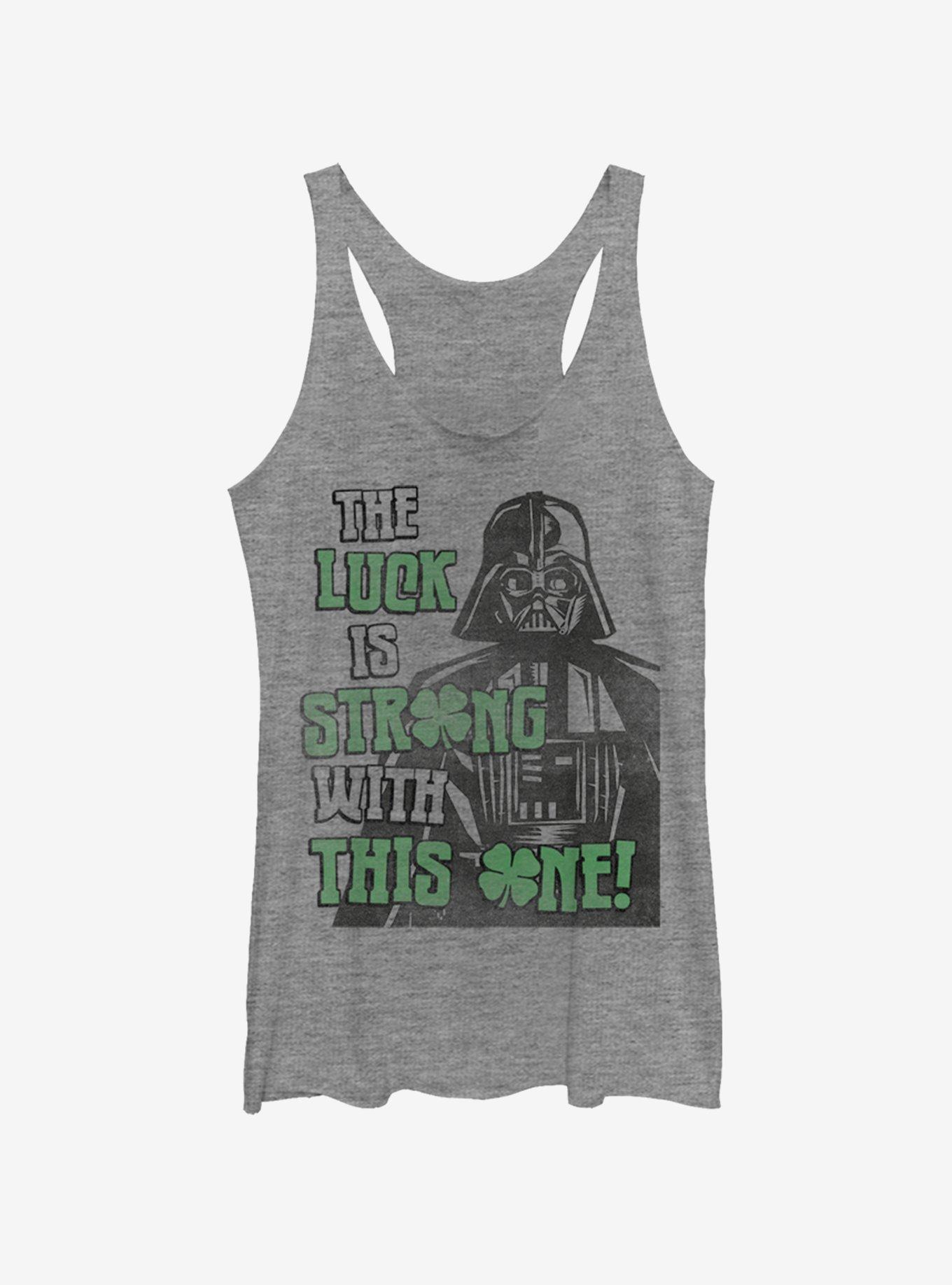 Star Wars Good Luck Womens Tank Top, GRAY HTR, hi-res