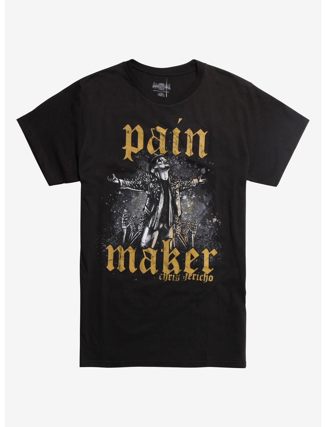 New Japan Pro-Wrestling Chris Jericho Pain Maker T-Shirt, GOLD, hi-res