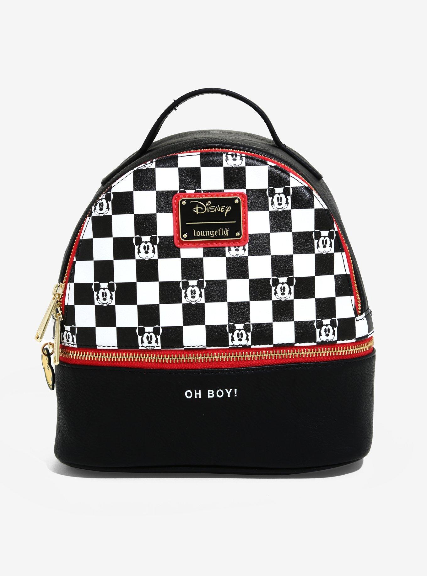 Loungefly Disney Rose Checker Mini Backpack