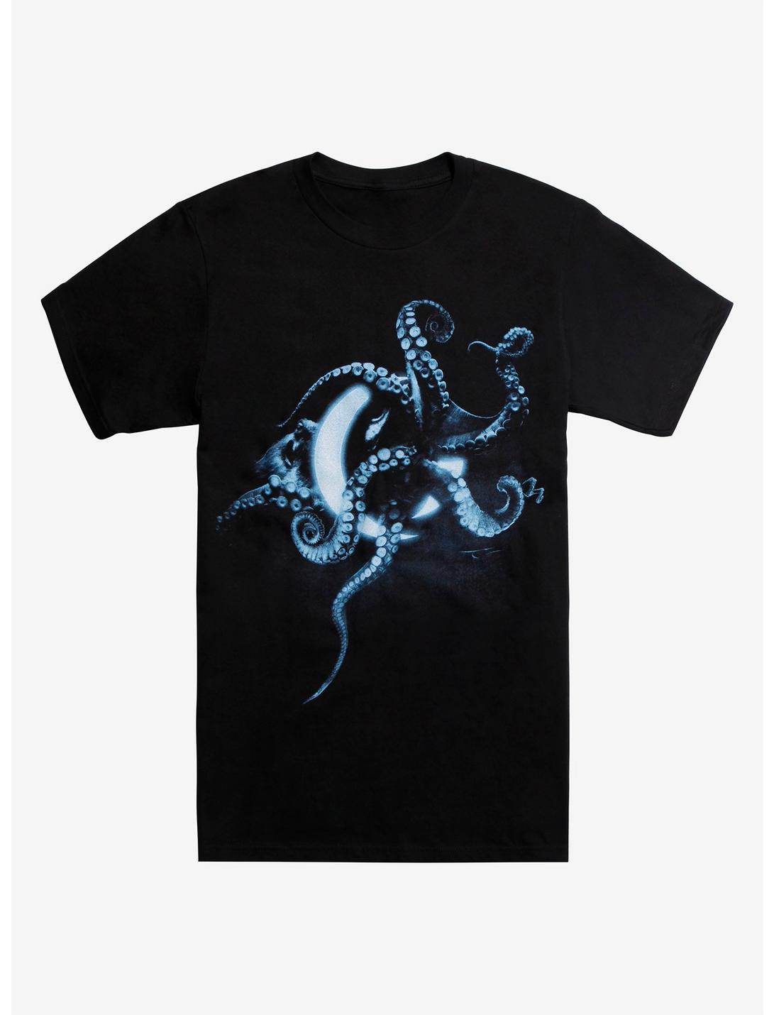 A Perfect Circle Glowing Octopus T-Shirt, BLACK, hi-res