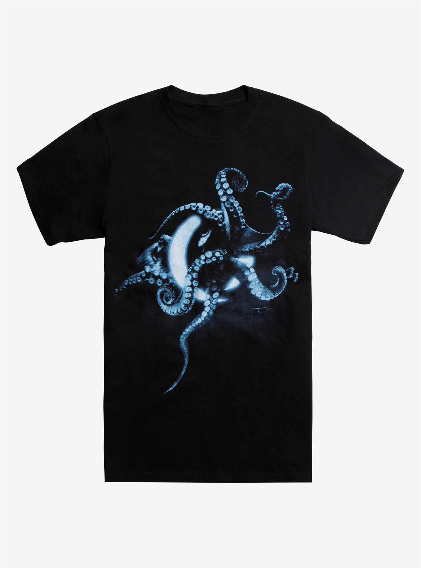 A Perfect Circle Glowing Octopus T-Shirt, BLACK, hi-res