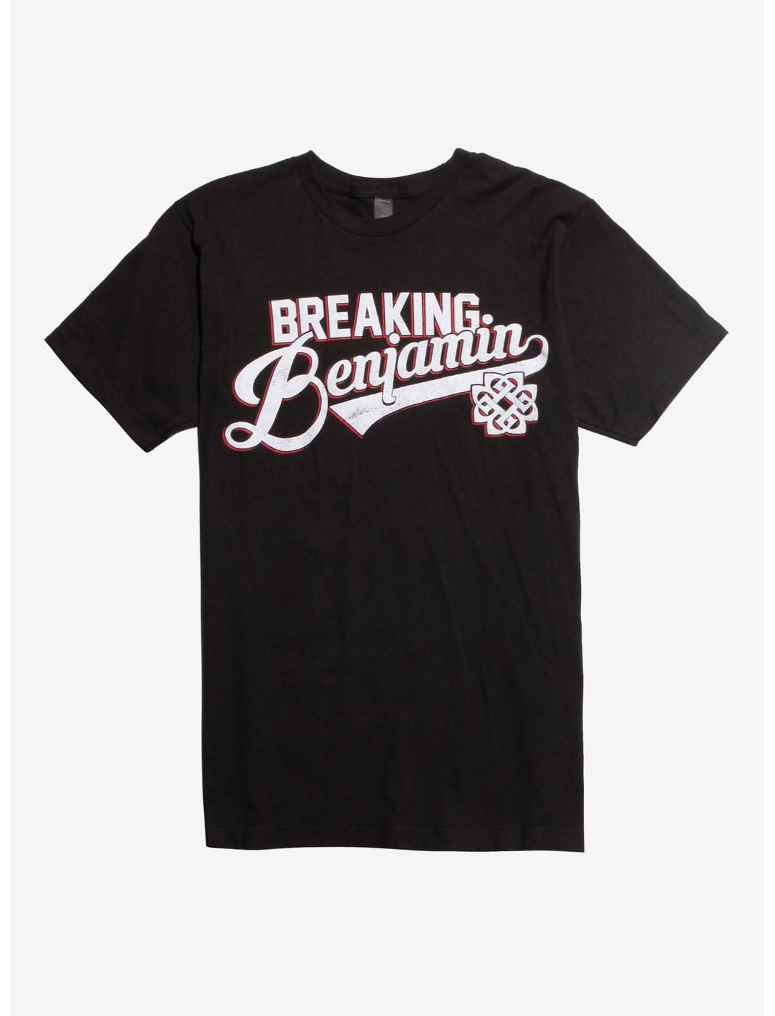 Breaking Benjamin College Logo T-Shirt, BLACK, hi-res