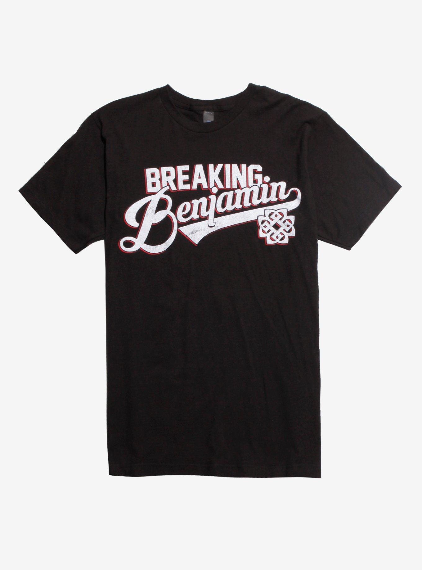 Breaking Benjamin College Logo T-Shirt, BLACK, hi-res