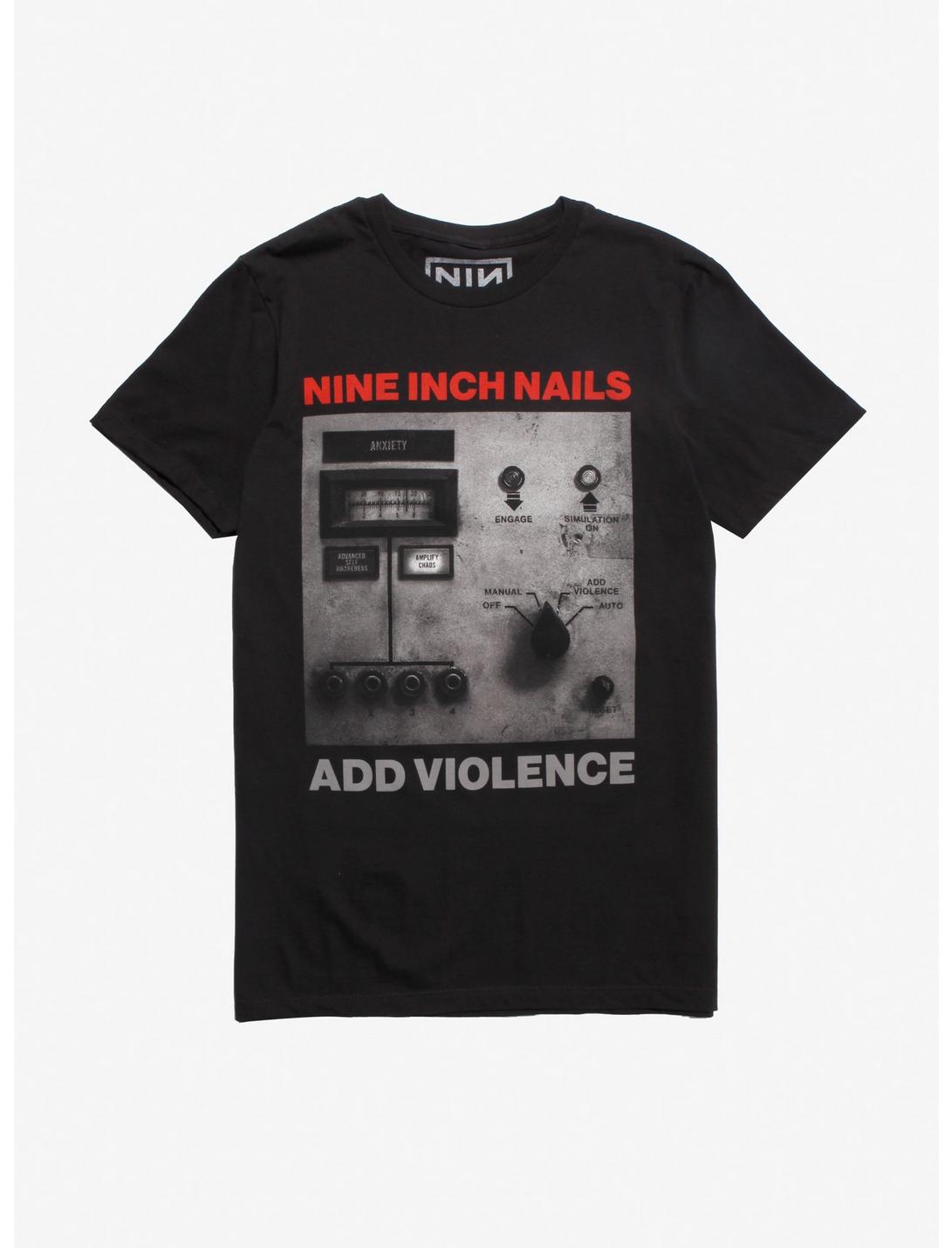 Nine Inch Nails Add Violence T-Shirt, BLACK, hi-res