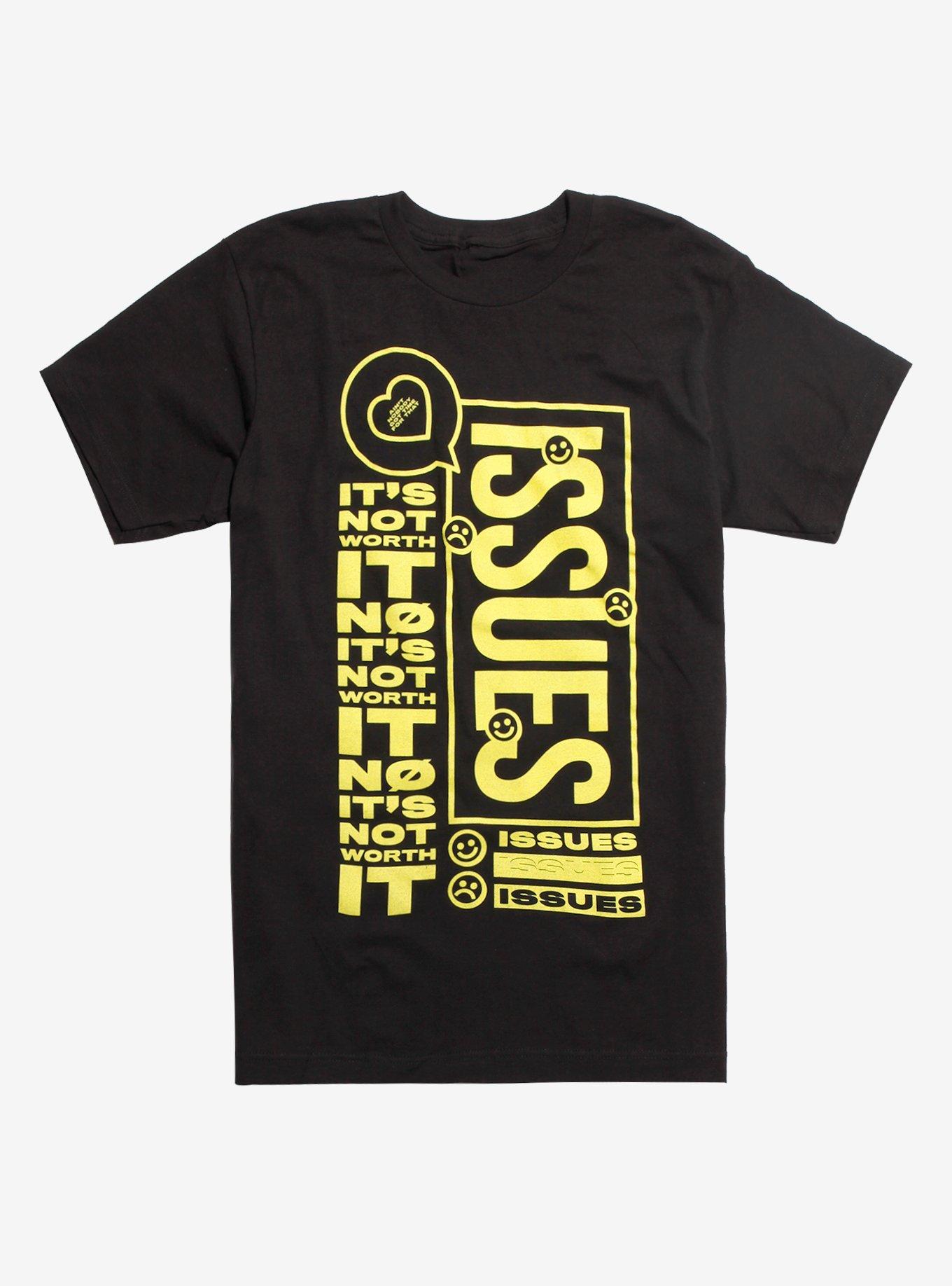 Issues Not Worth It T-Shirt, BLACK, hi-res