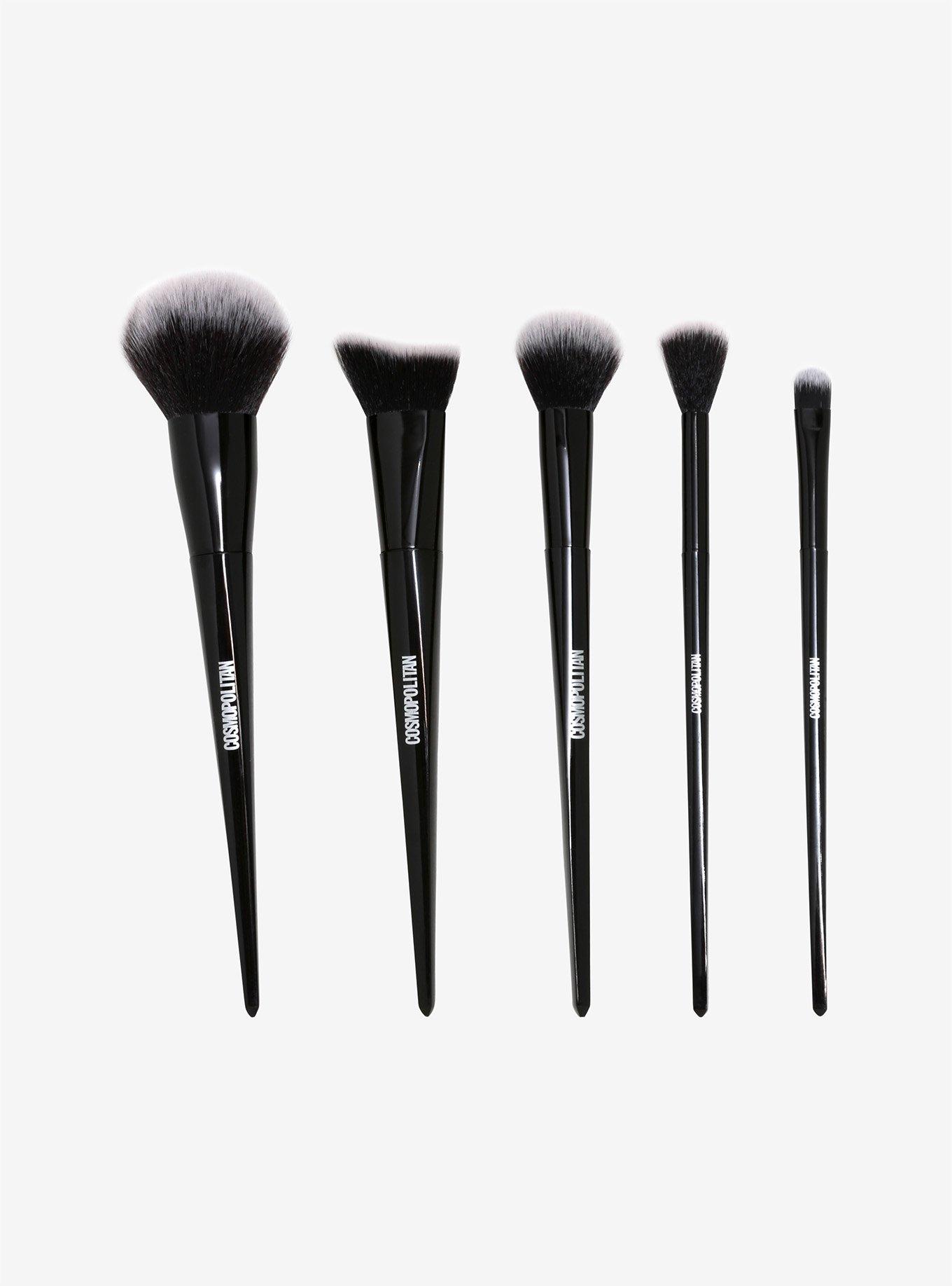 Cosmopolitan Black Makeup Brush Set, , hi-res