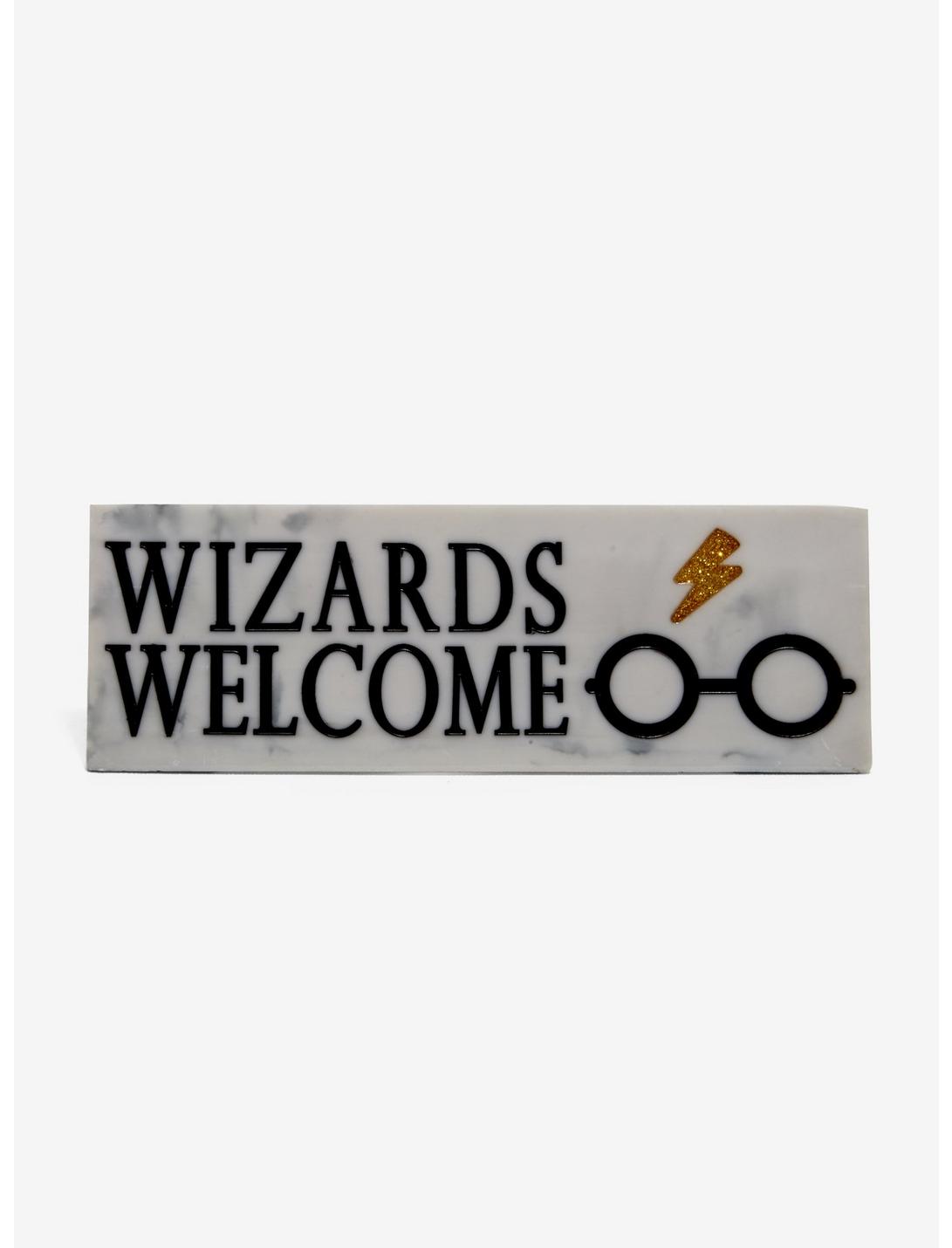 Harry Potter Wizards Welcome Desk Plaque, , hi-res
