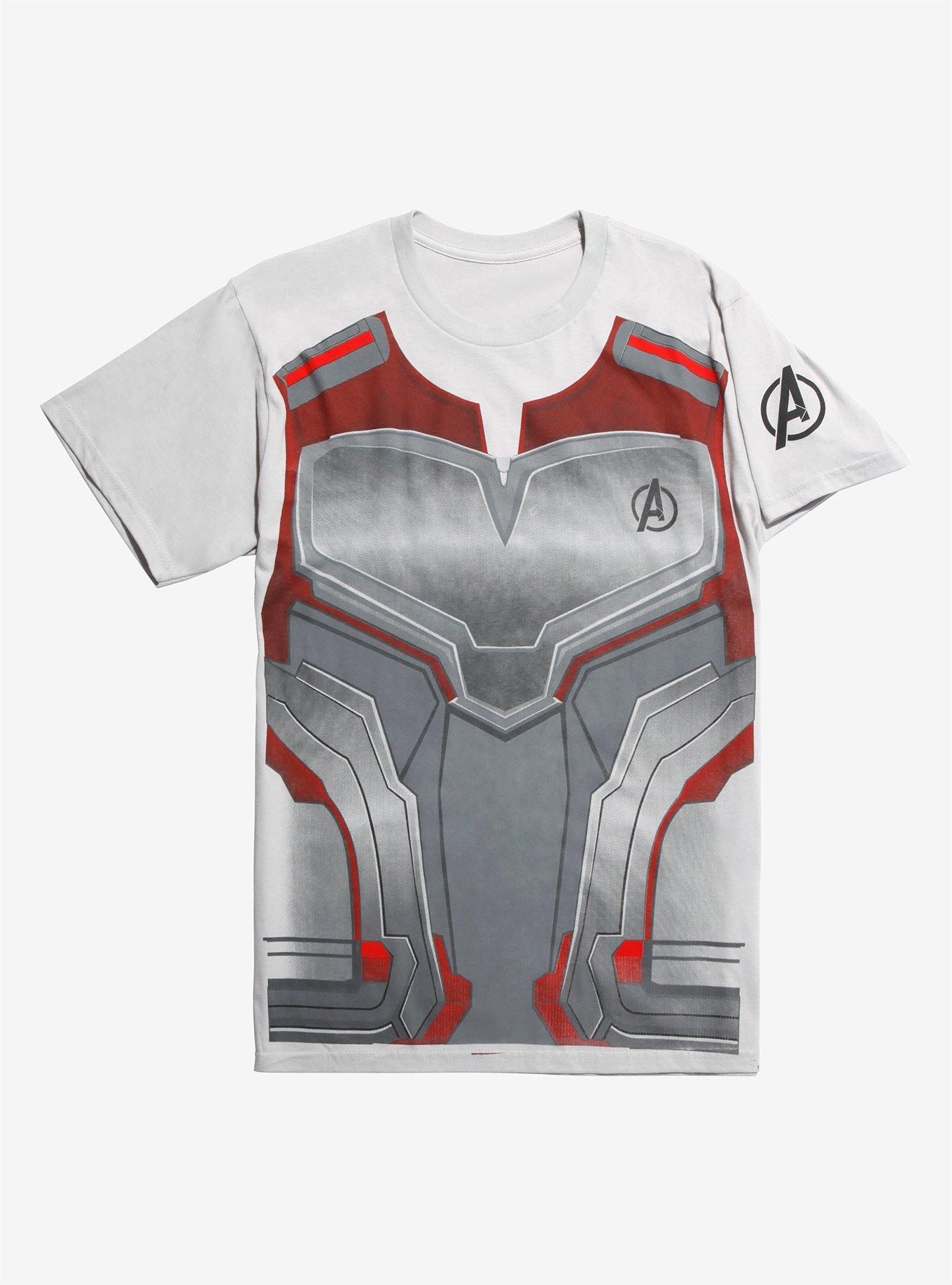 Avengers endgame quantum hot sale suits t shirt