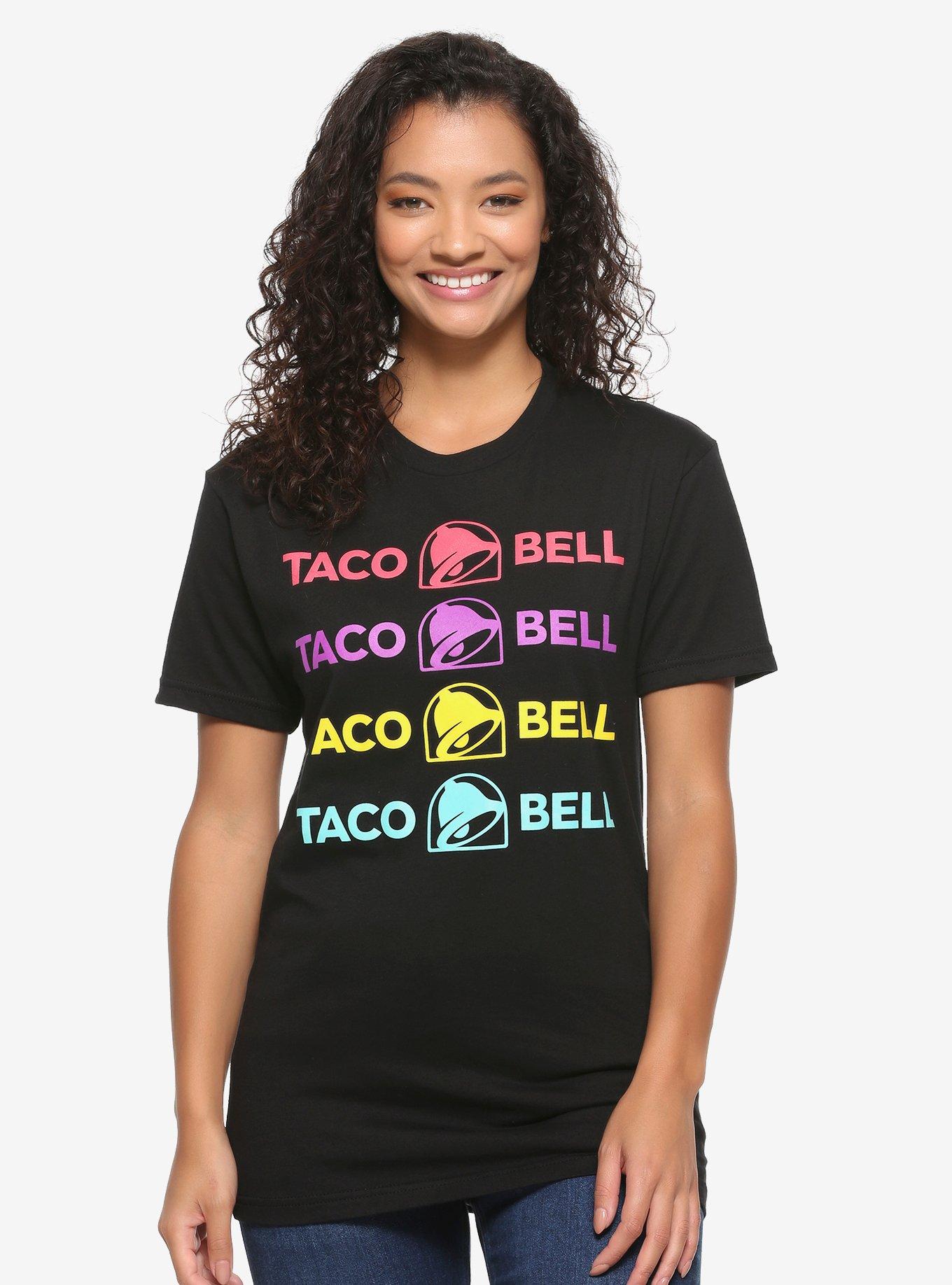 Taco Bell Multi-Logo Women's T-Shirt - BoxLunch Exclusive, BLACK, hi-res
