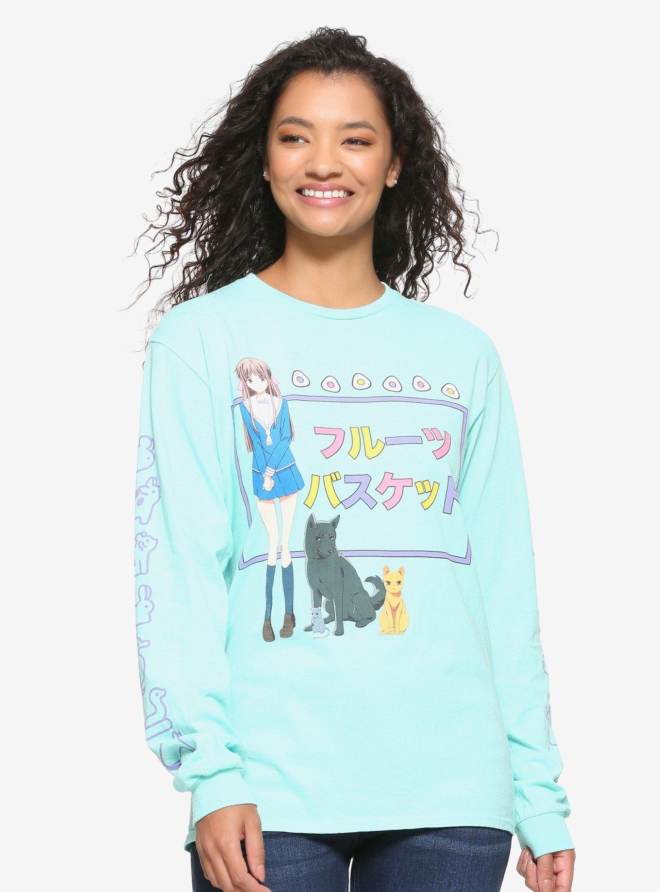 Fruits Basket Zodiac Animals Women's Long Sleeve T-Shirt - BoxLunch Exclusive, BLUE, hi-res