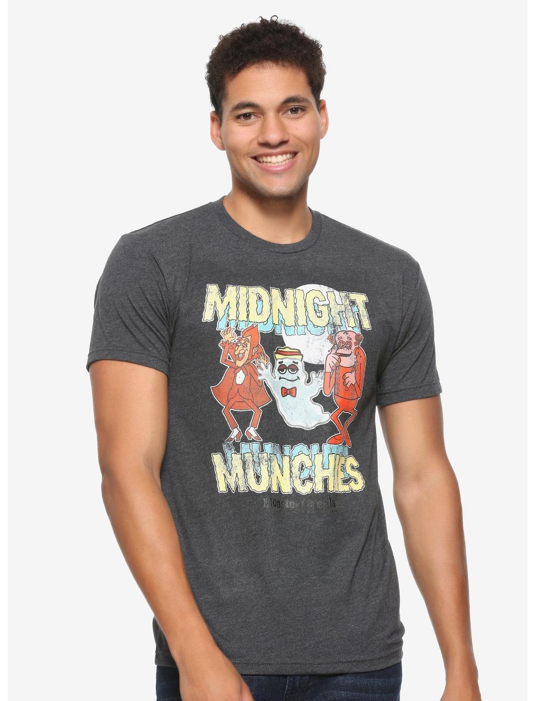 General Mills Monster Cereals Midnight Munchies T-Shirt - BoxLunch Exclusive, GREY, hi-res