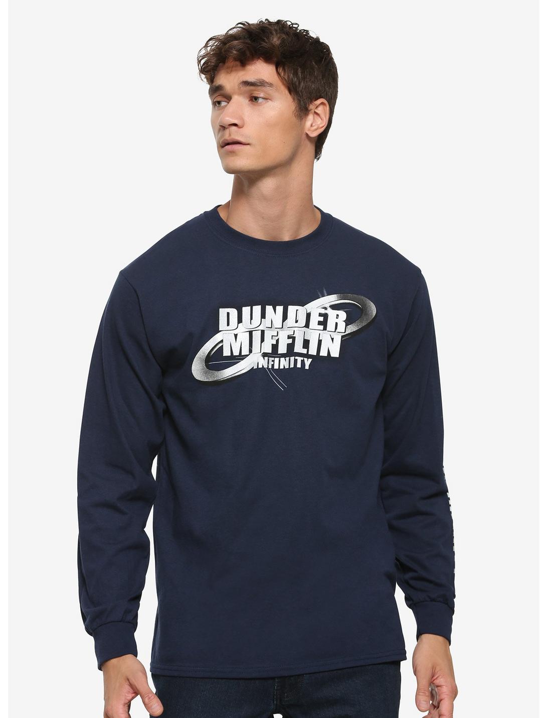 The Office Dunder Mifflin Infinity Long Sleeve T-Shirt - BoxLunch Exclusive, BLUE, hi-res