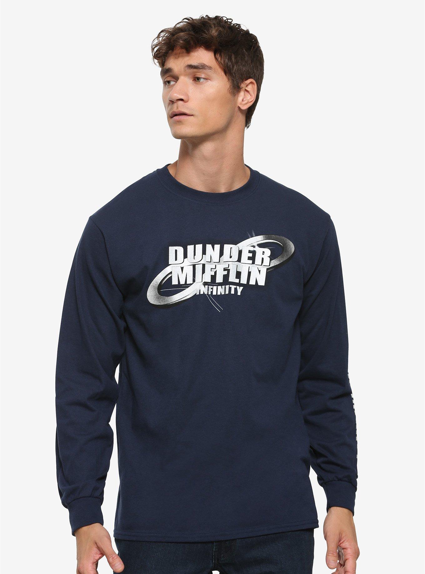 The Office Dunder Mifflin Infinity Long Sleeve T-Shirt - BoxLunch Exclusive, BLUE, hi-res