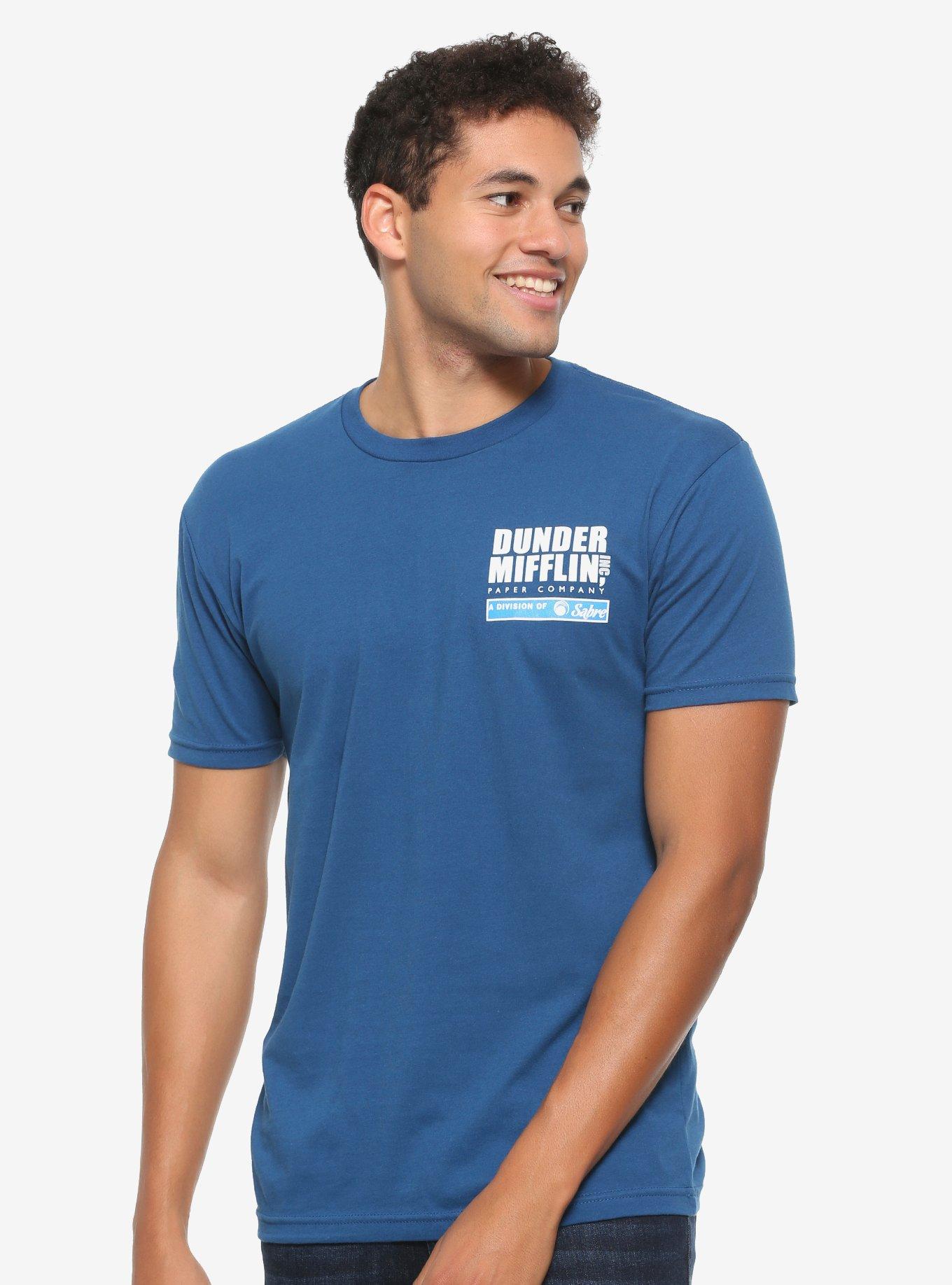 The Office Division of Sabre T-Shirt - BoxLunch Exclusive, BLUE, hi-res