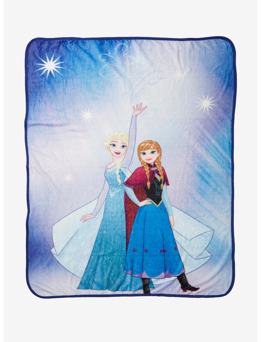 Disney Frozen Elsa & Anna Throw Blanket, , hi-res