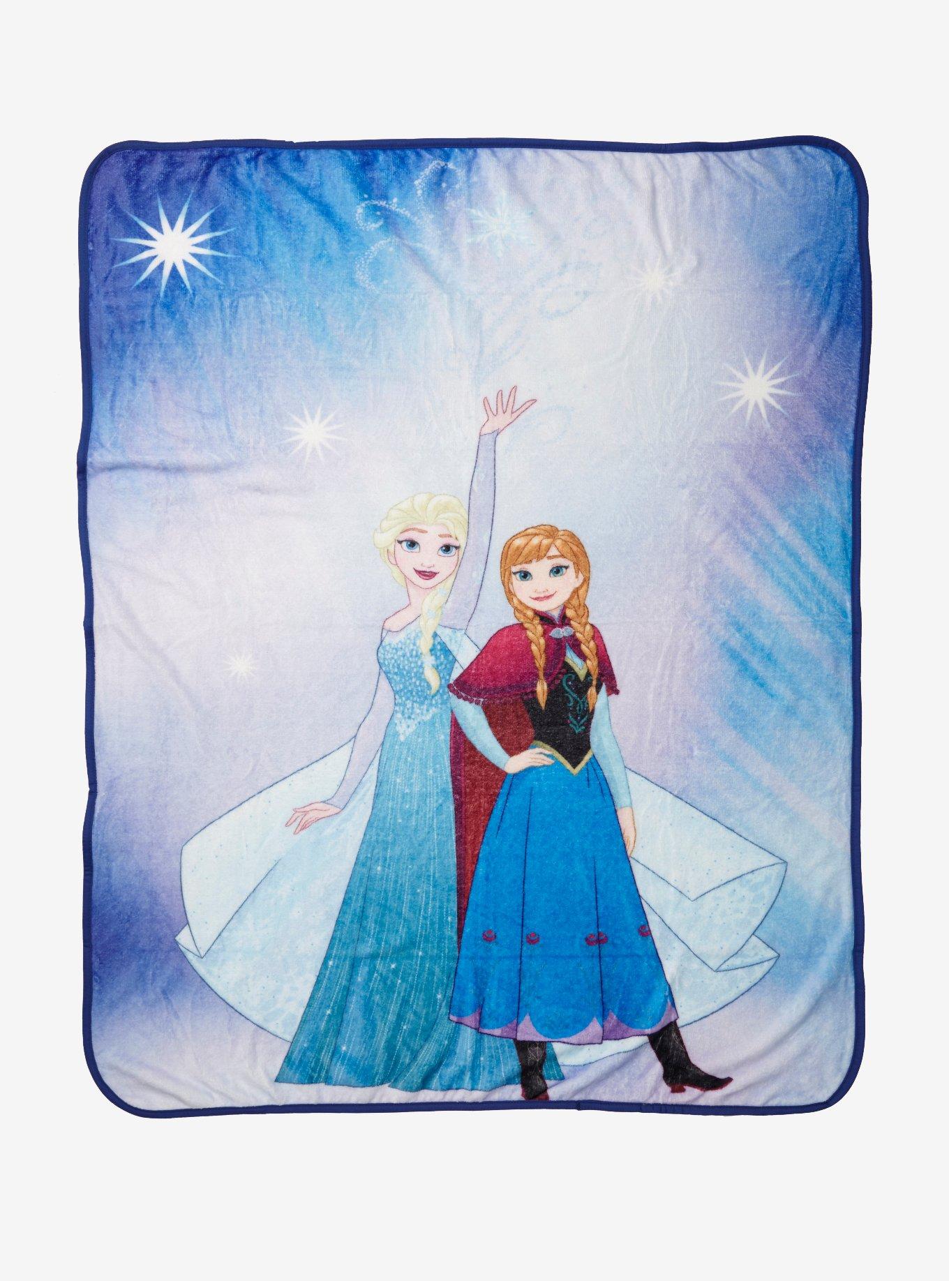 Disney Frozen Elsa & Anna Throw Blanket, , hi-res