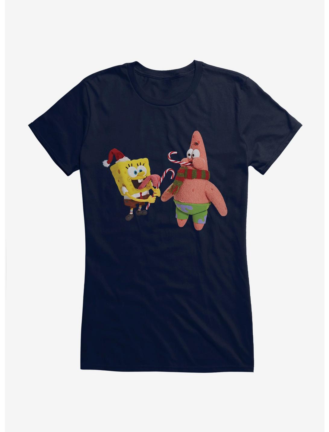SpongeBob SquarePants Christmas Candy Canes Girls T-Shirt, , hi-res