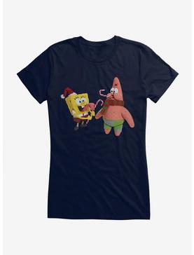 SpongeBob SquarePants Christmas Candy Canes Girls T-Shirt, , hi-res