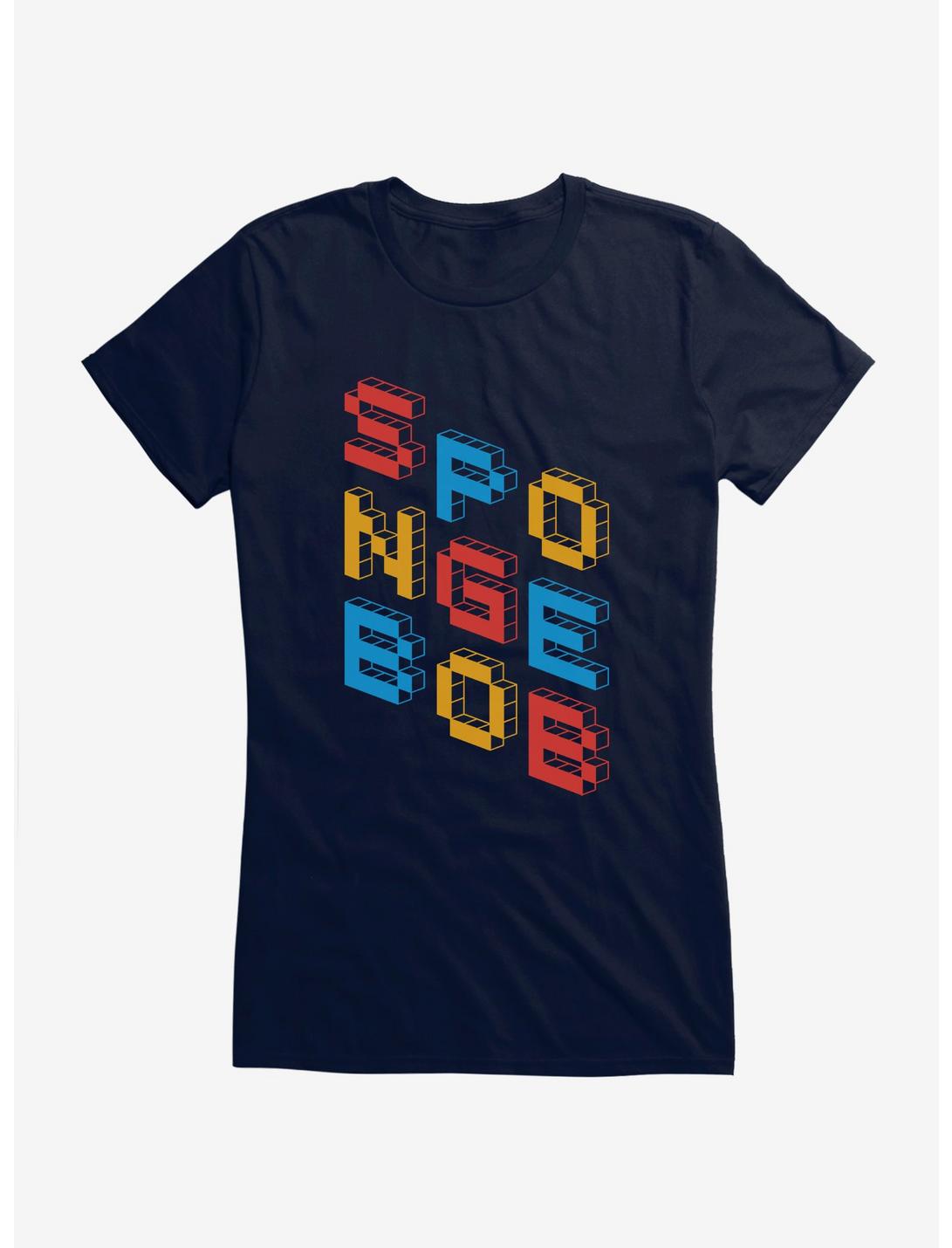 SpongeBob SquarePants Block Script SpongeBob Girls T-Shirt, , hi-res