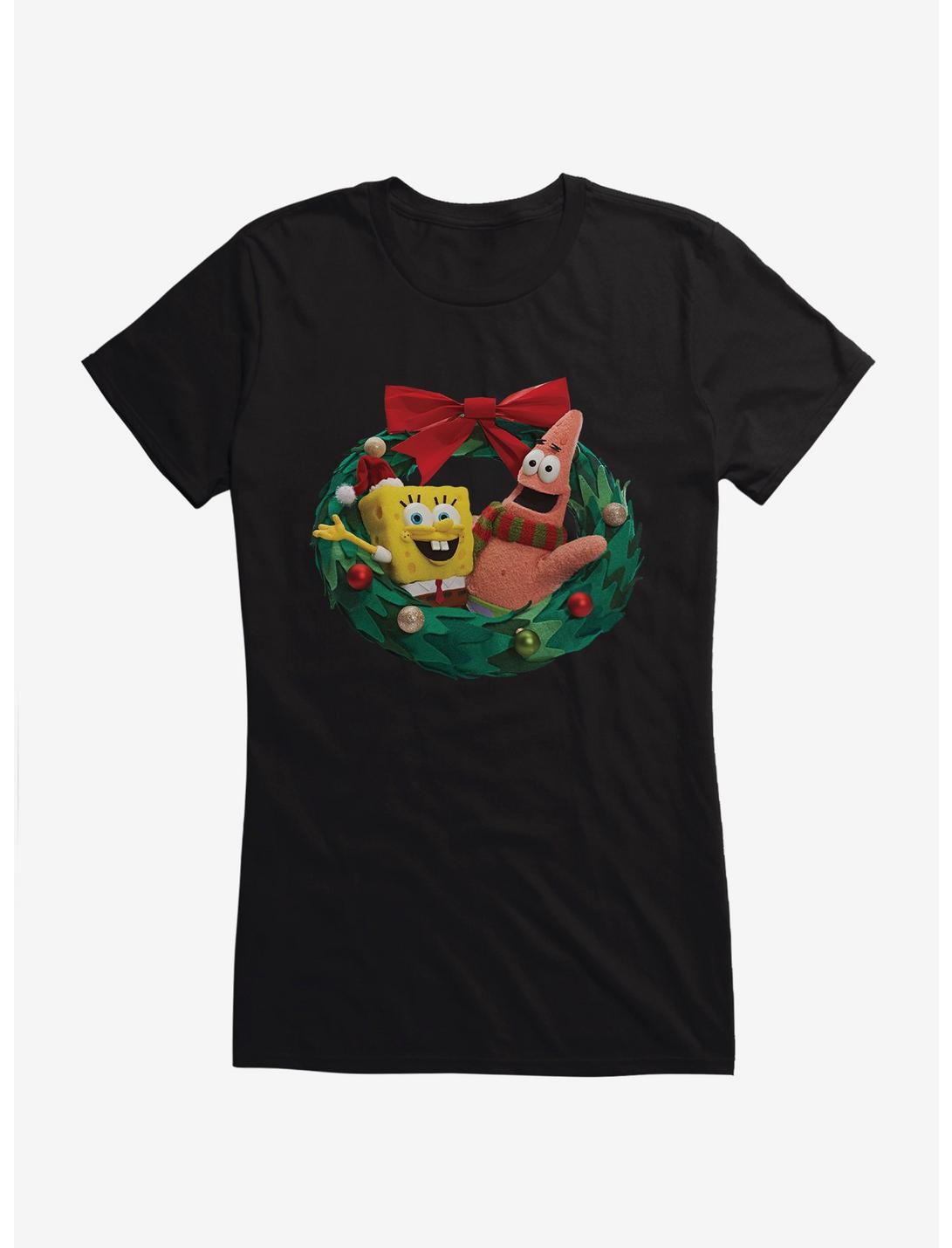 SpongeBob SquarePants Christmas Wreath Girls T-Shirt, , hi-res