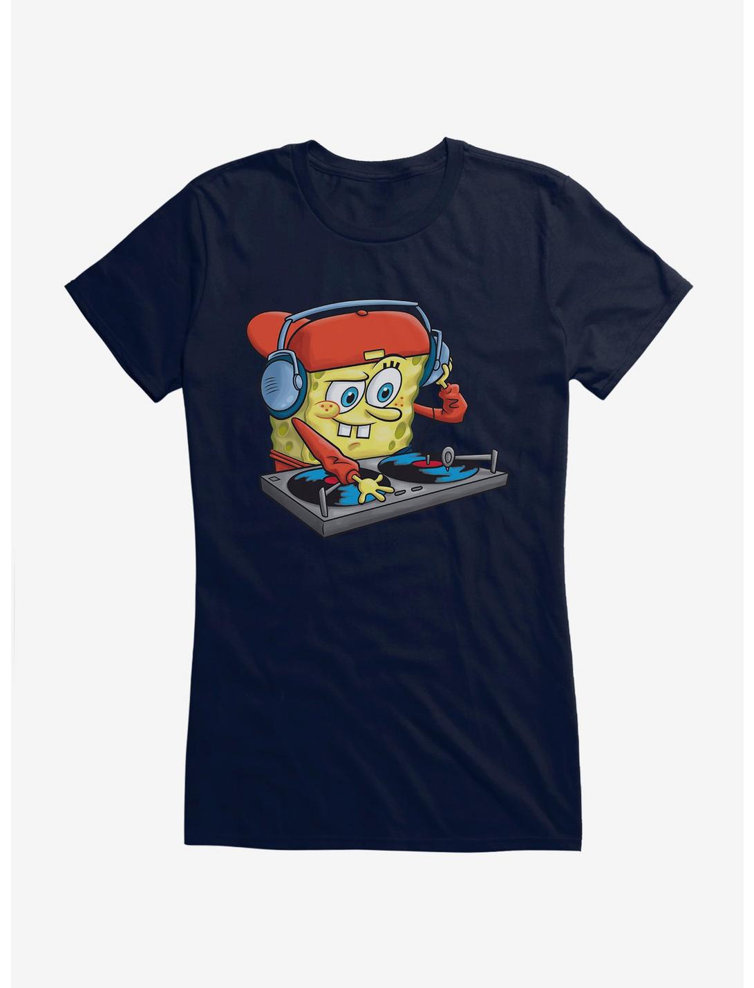 SpongeBob SquarePants DJ Sponge Turntable Girls T-Shirt, , hi-res