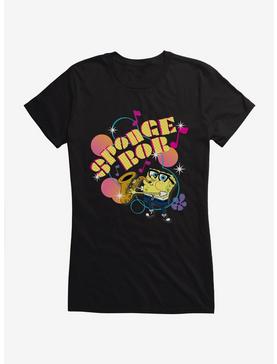 SpongeBob SquarePants Saxophone Playin' Sponge Girls T-Shirt, , hi-res