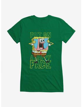 SpongeBob SquarePants Put On A Happy Face SpongeBob Girls T-Shirt, , hi-res
