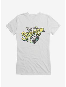 SpongeBob SquarePants Wiggle Script Spatula Girls T-Shirt, , hi-res