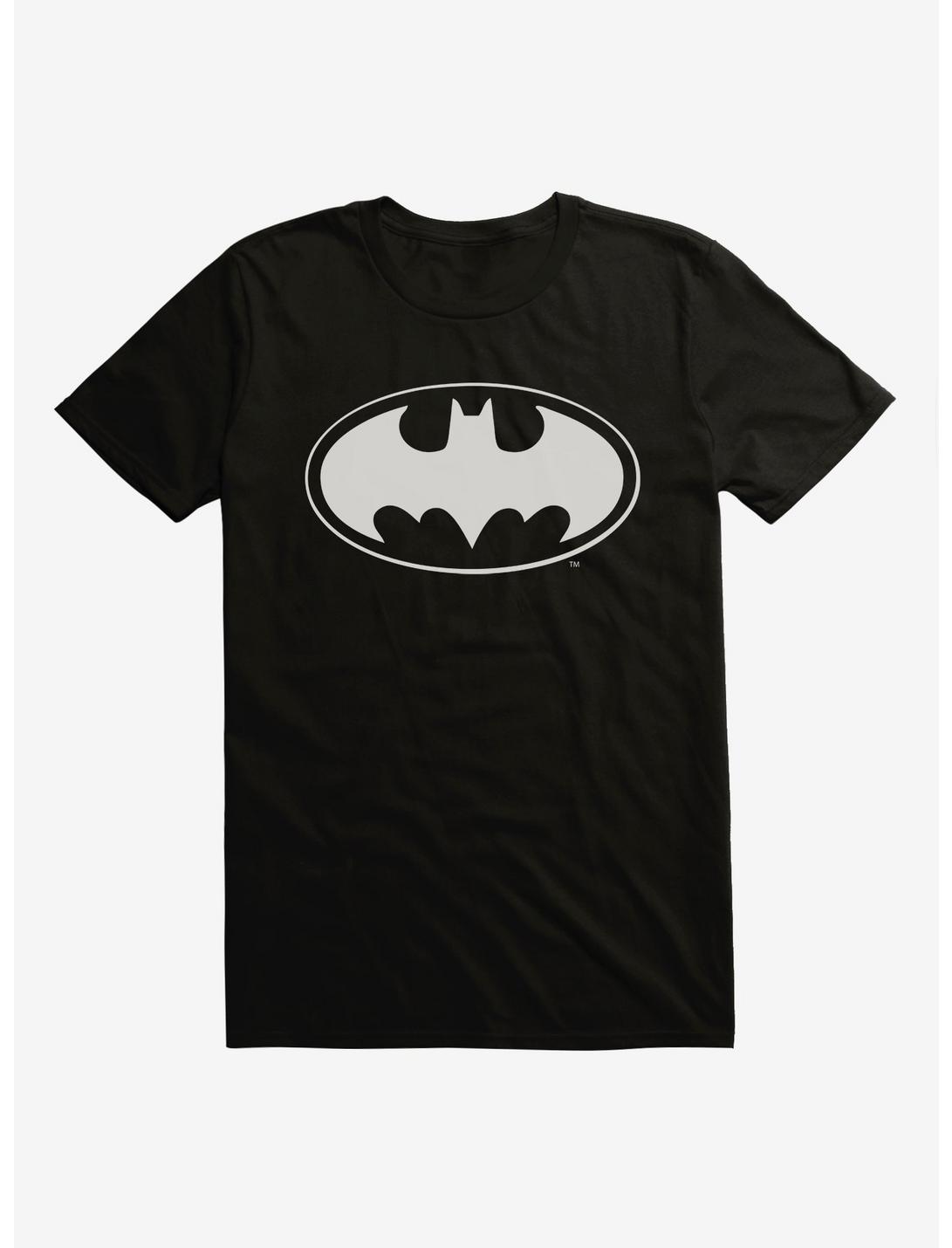 DC Comics Batman Bat Logo Black T-Shirt, BLACK, hi-res