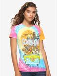 Scooby-Doo Mystery Machine Distressed Tie-Dye Girls T-Shirt, MULTI, hi-res
