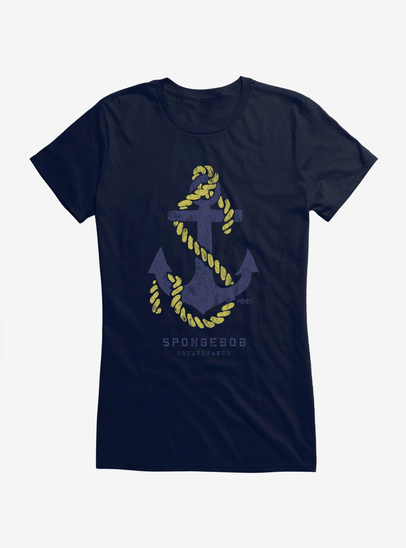 SpongeBob SquarePants Anchor Icon Girls T-Shirt