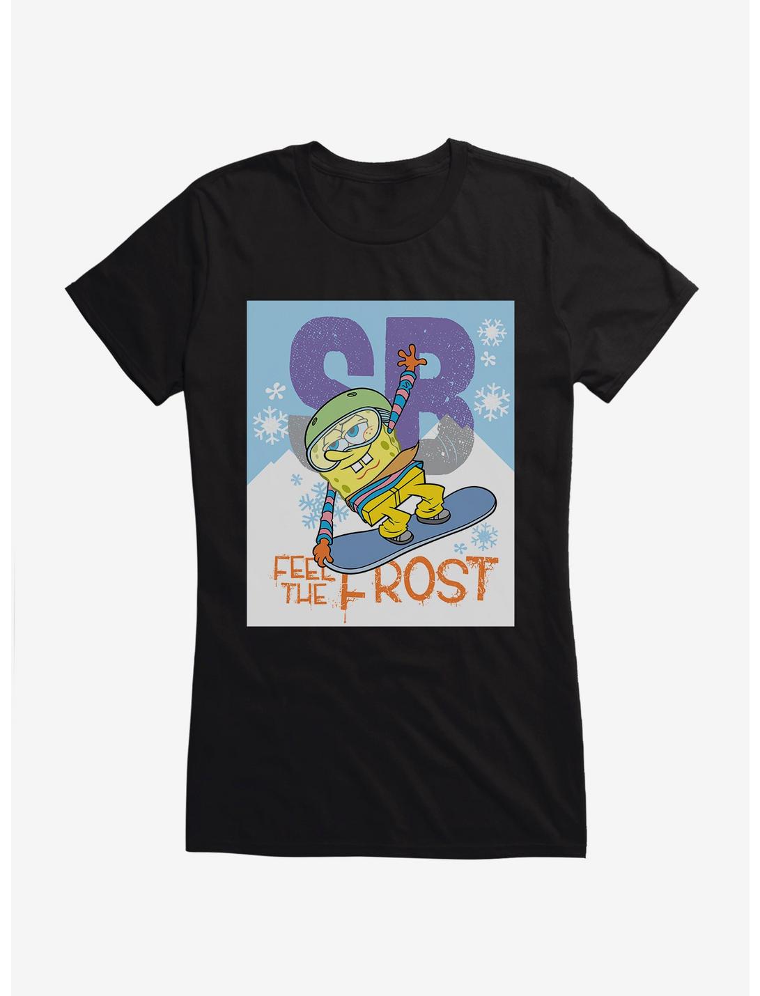SpongeBob SquarePants Feel The Frost Snowboarding Girls T-Shirt, , hi-res