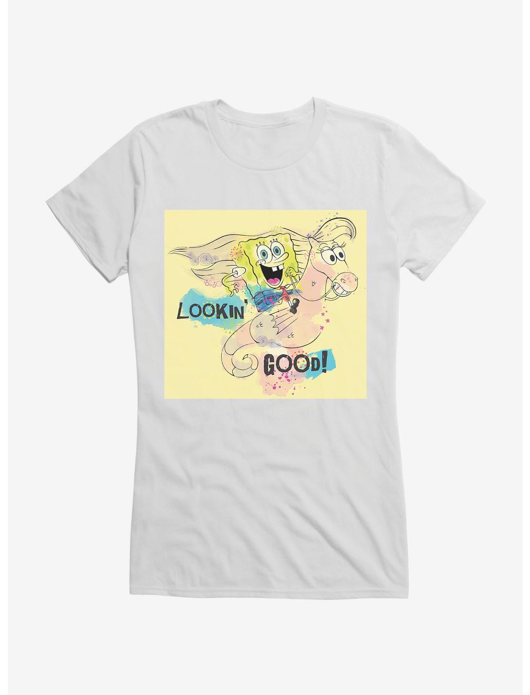 SpongeBob SquarePants Lookin' Good Seahorse Ride Girls T-Shirt, , hi-res