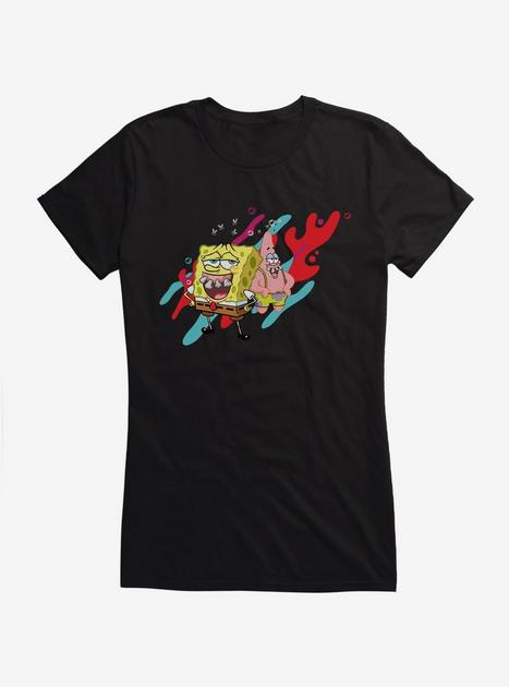 SpongeBob SquarePants Fake Teeth SpongeBob Patrick Coral Girls T-Shirt ...