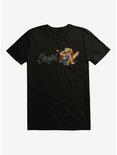 DC Comics Bombshells Stargirl Logo Black T-Shirt, , hi-res
