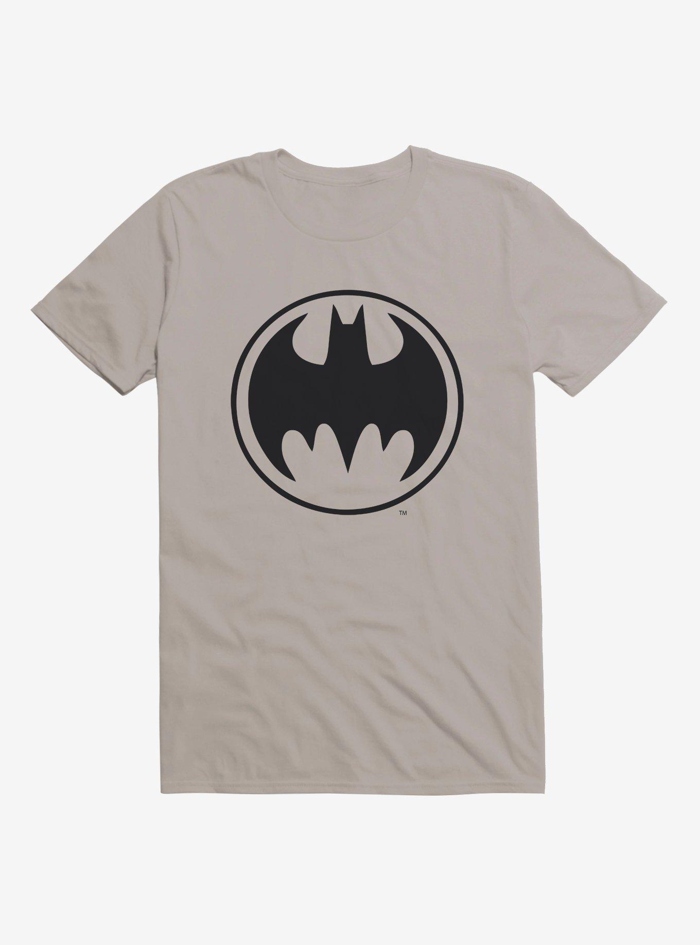 DC Comics Batman Circle LogoT-Shirt, LIGHT GREY, hi-res
