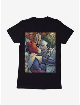 DC Comics Batman The Joker Harley Quinn Kiss Womens Black T-Shirt, , hi-res
