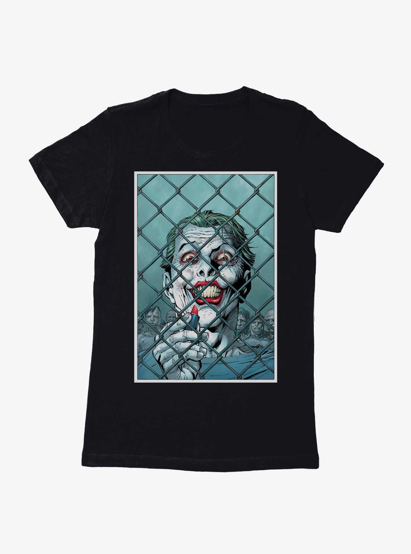 DC Comics Batman The Joker Jail Womens Black T-Shirt, , hi-res